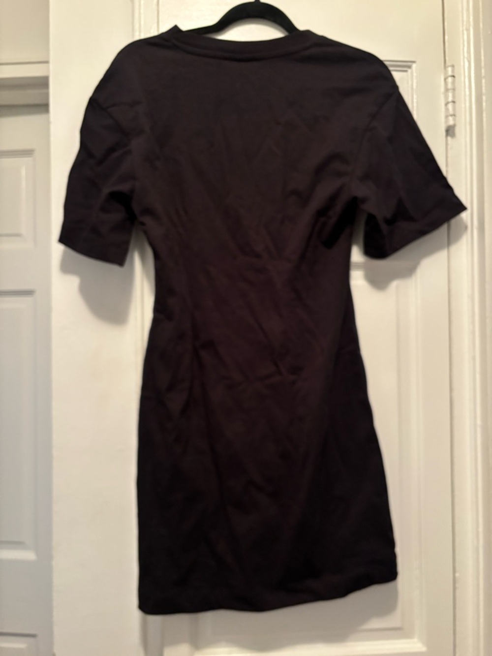 H&M Black Short Sleeve Tee Dress - Picture 3 of 4
